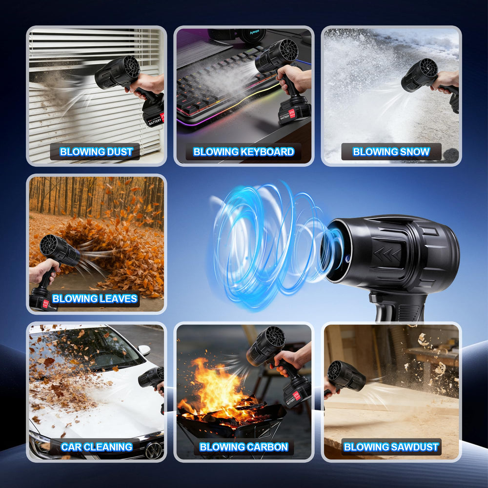 SIEARPUORL 21V Cordless Leaf Blower nozzle close-up