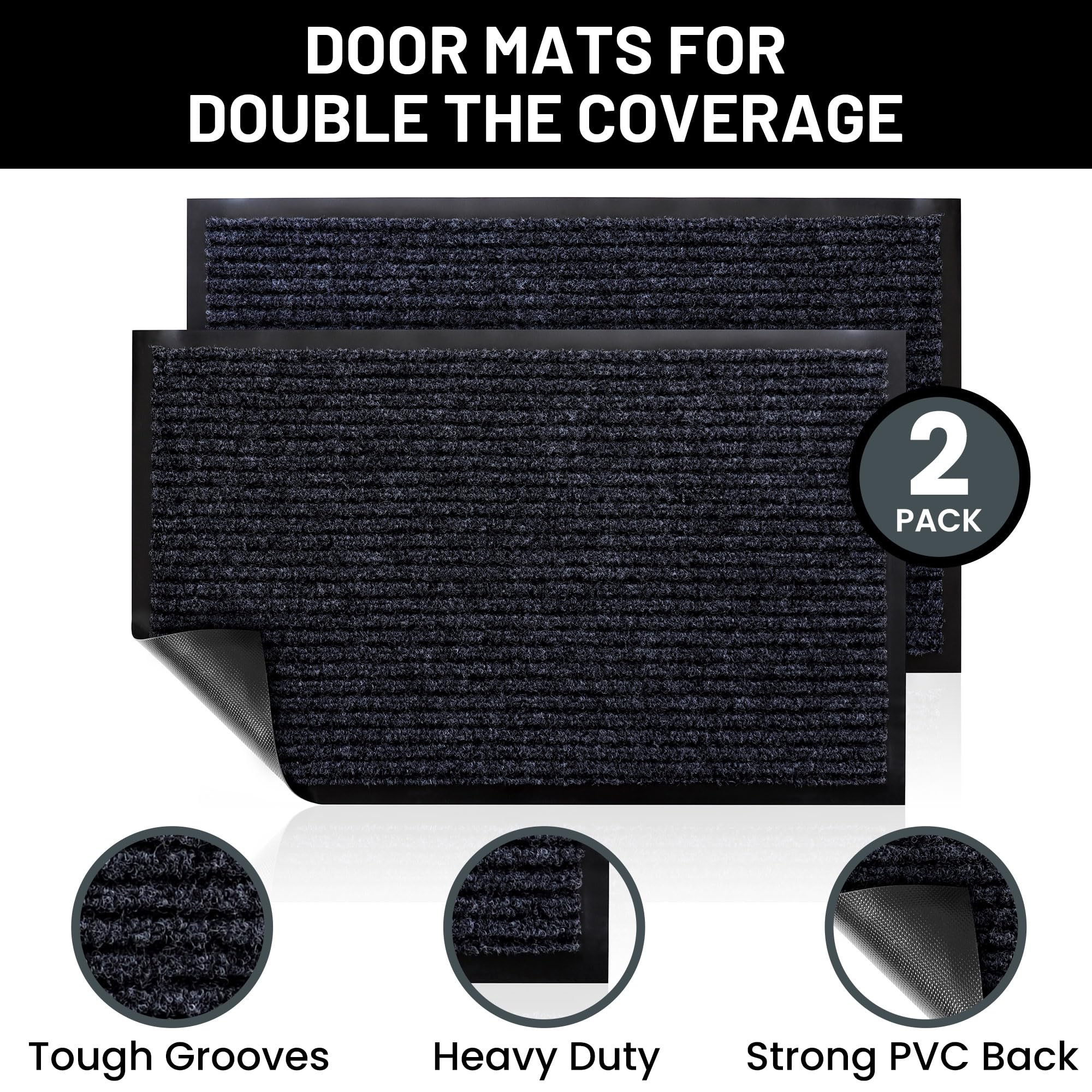 Sierra Concepts Front Door Mat 30x17 Steel Gray side view