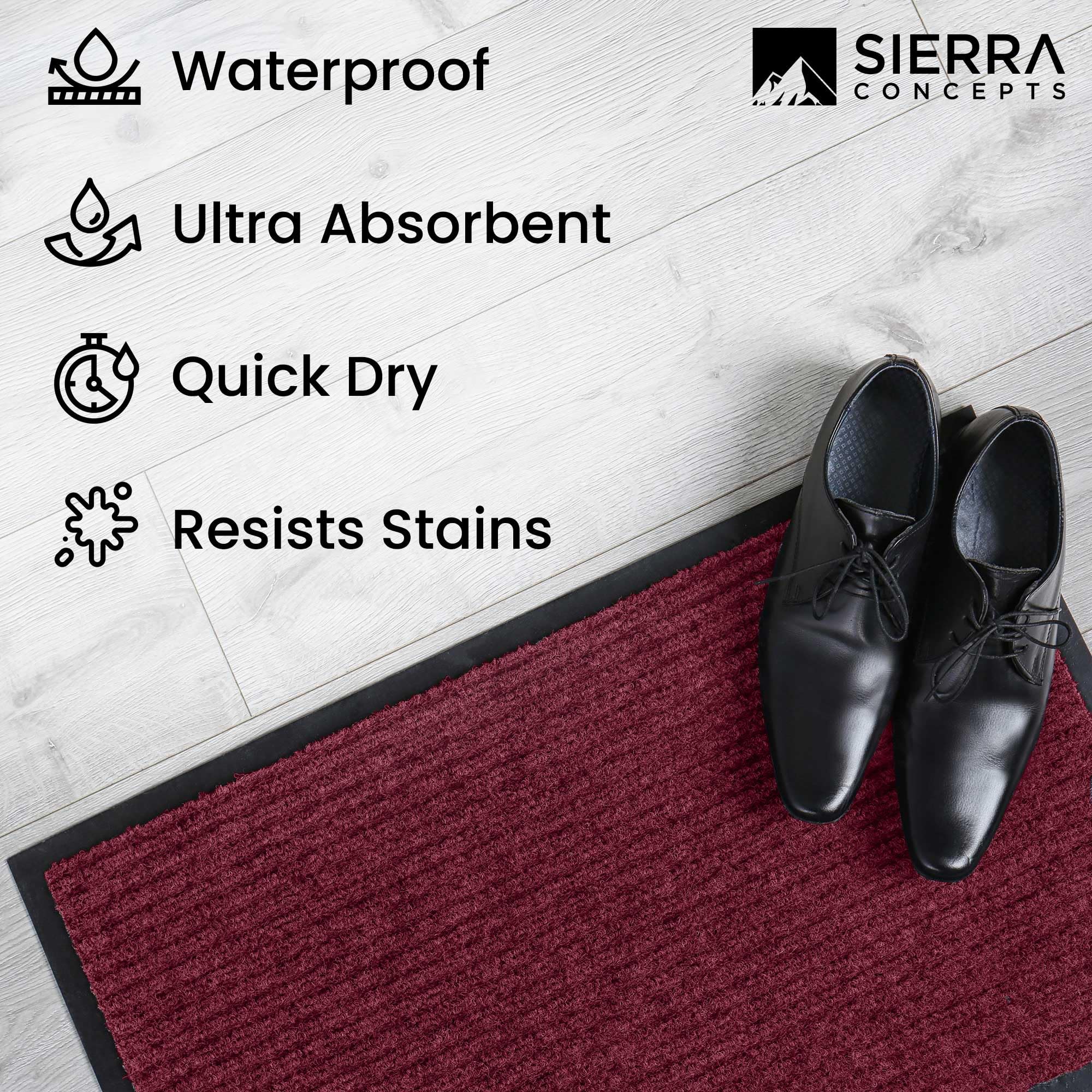 Sierra Concepts Welcome Doormat in a kitchen setting