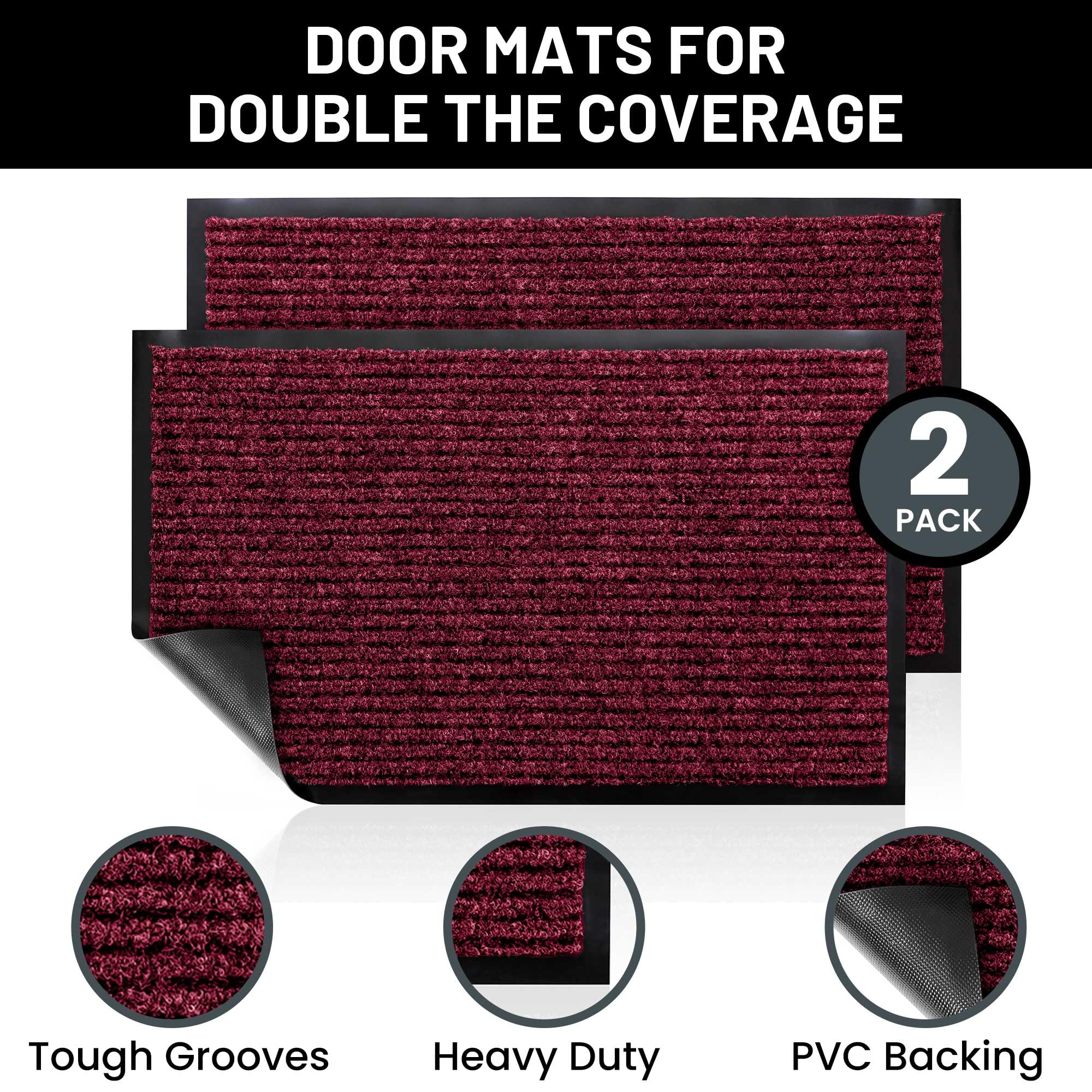 Sierra Concepts Welcome Doormat side view showing ribbed texture