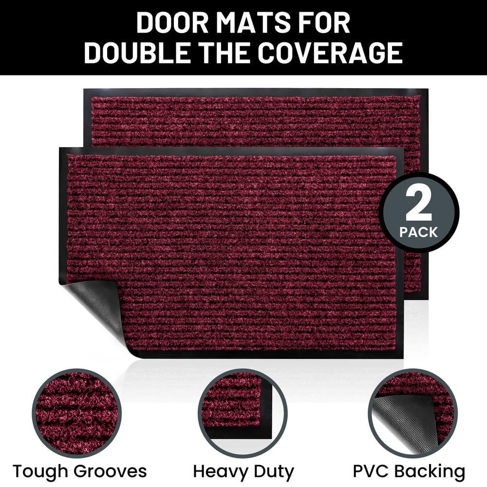 Sierra Concepts Welcome Doormat side view showing ribbed texture
