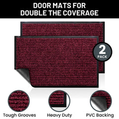 Sierra Concepts Welcome Doormat side view showing ribbed texture