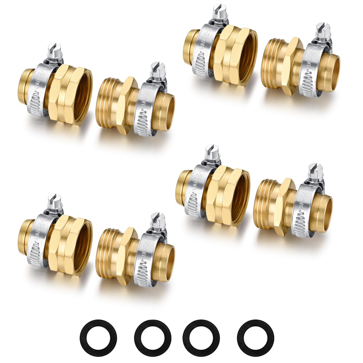 SIGURANTA Garden Hose Repair Connector Kit front view with packaging