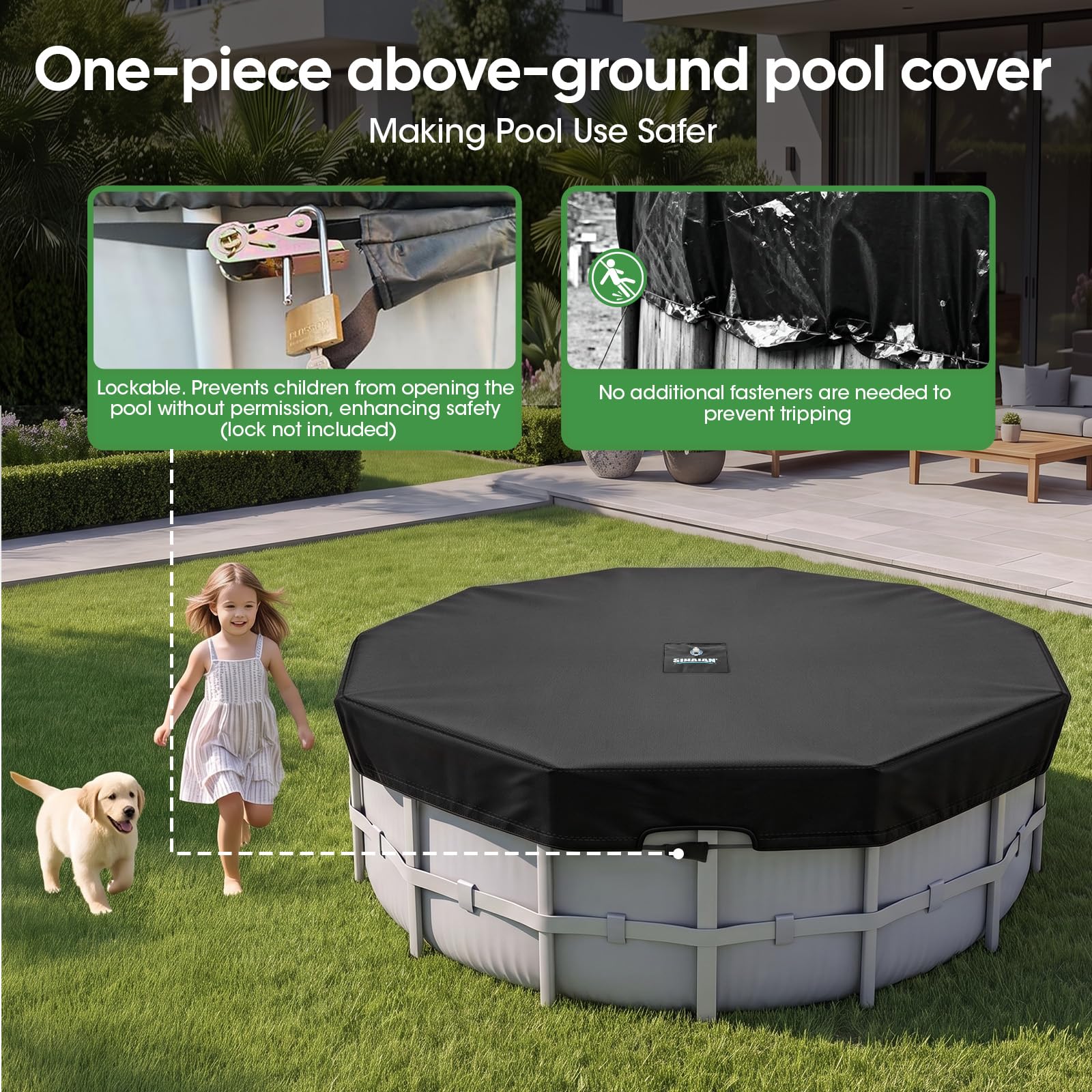 SIHAIAN 20Ft Round Pool Cover packaging
