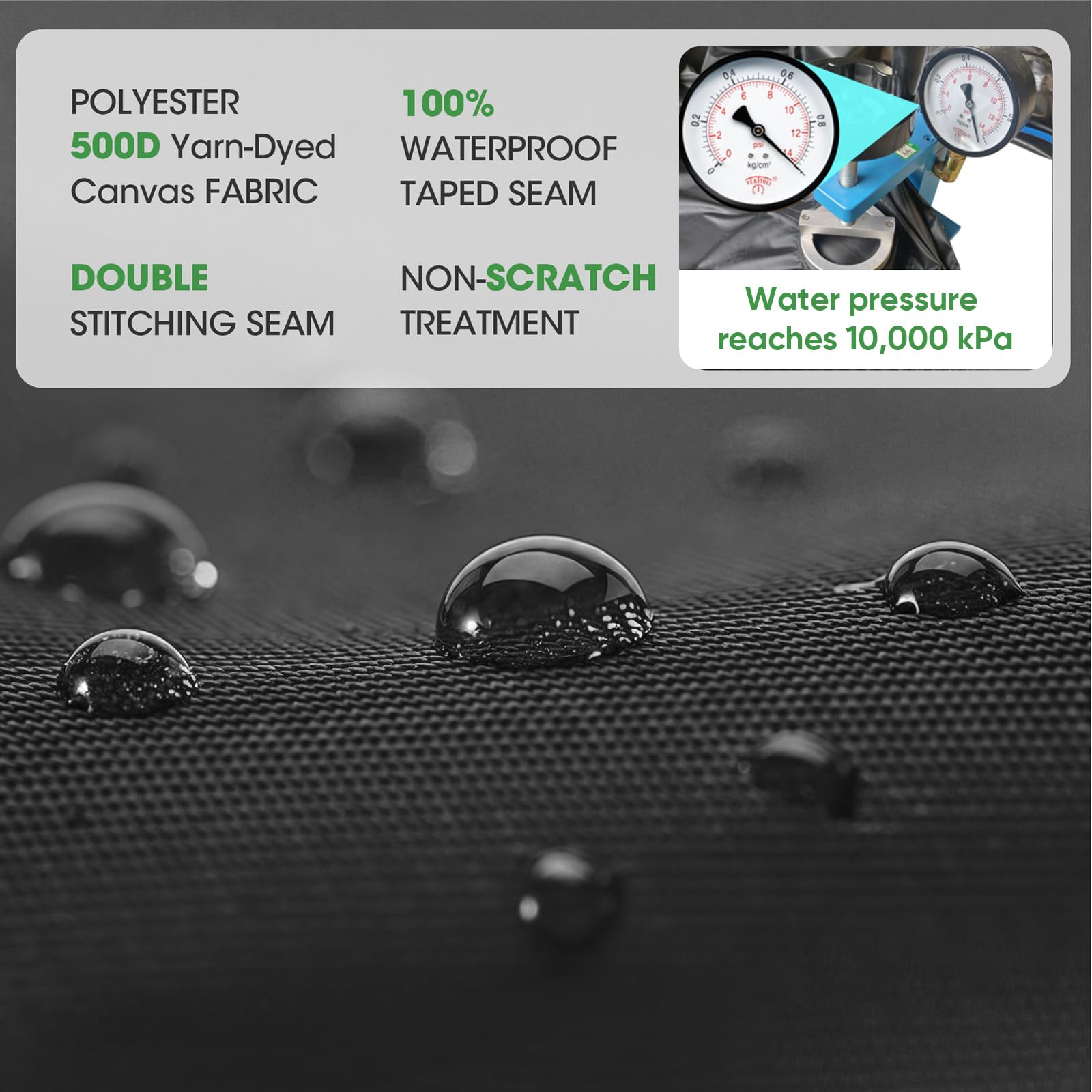 SIHAIAN 8Ft Round Pool Cover packaging details