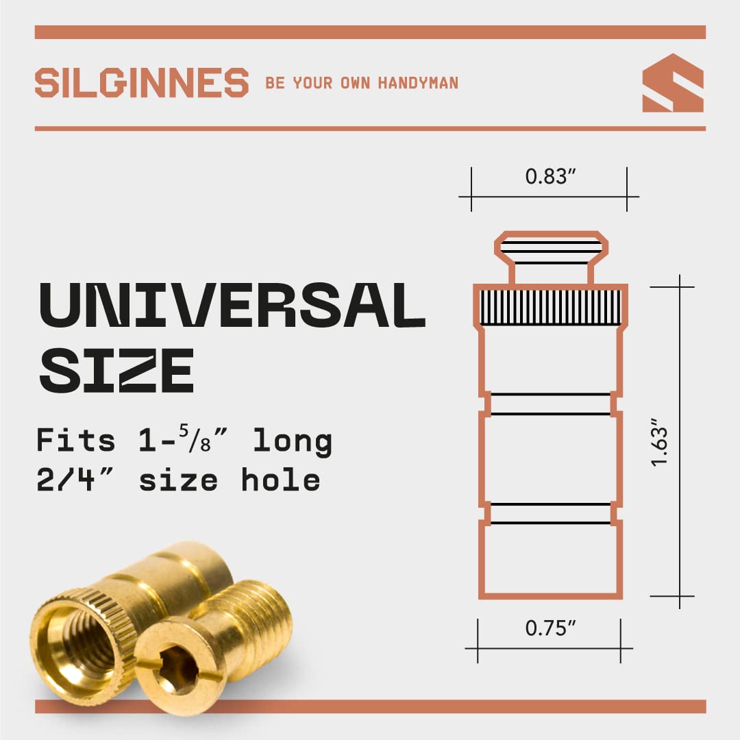 Silginnes Brass Pool Cover Anchor installation process illustration