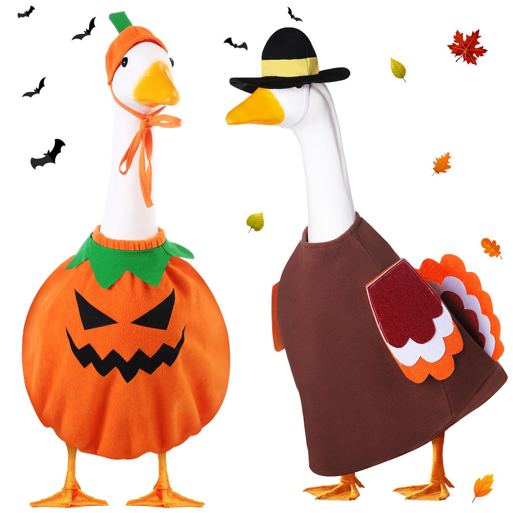 Silicherry 23-inch Halloween Goose Outfit with Turkey Cape