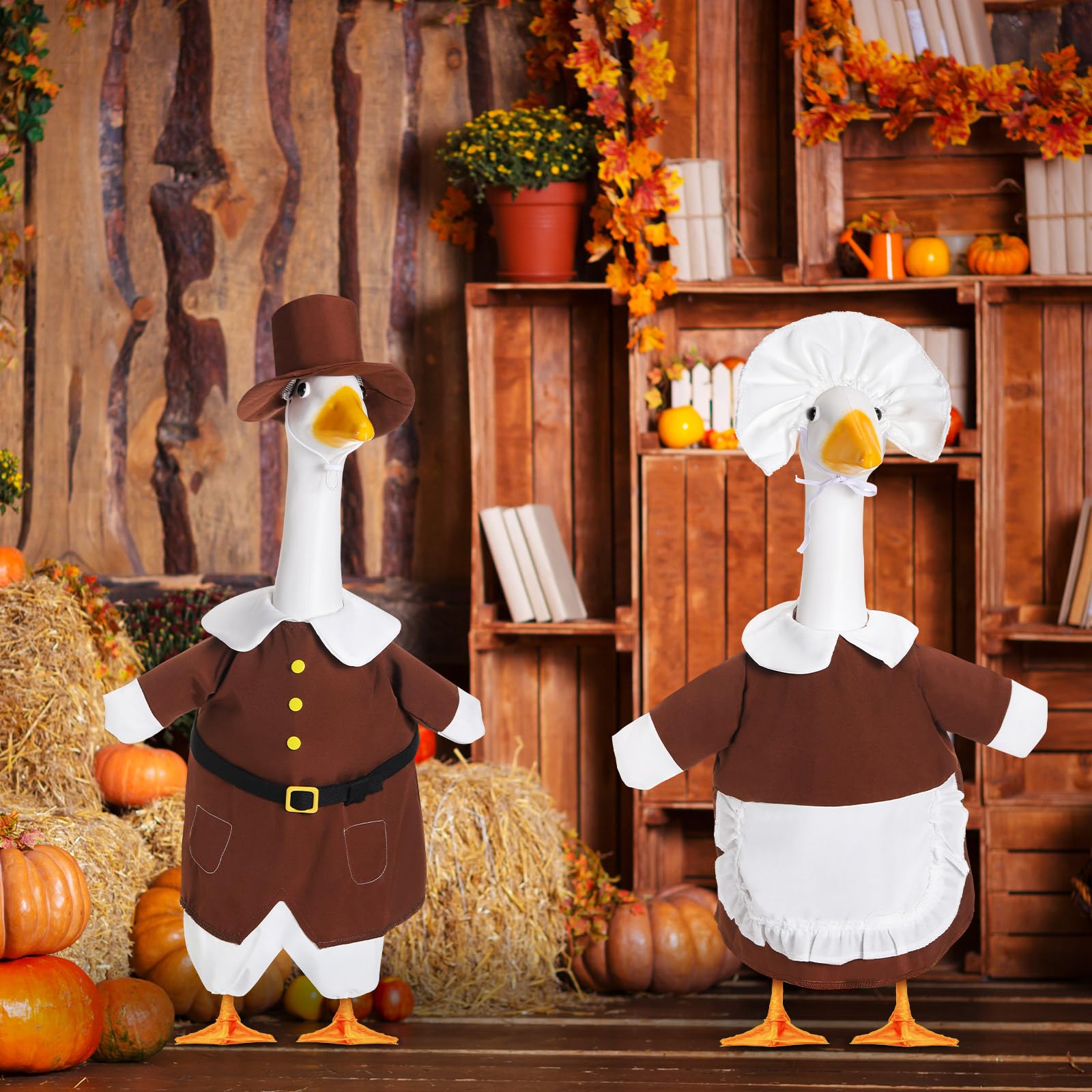 Silicherry Fall Goose Outfit in brown and blue colours