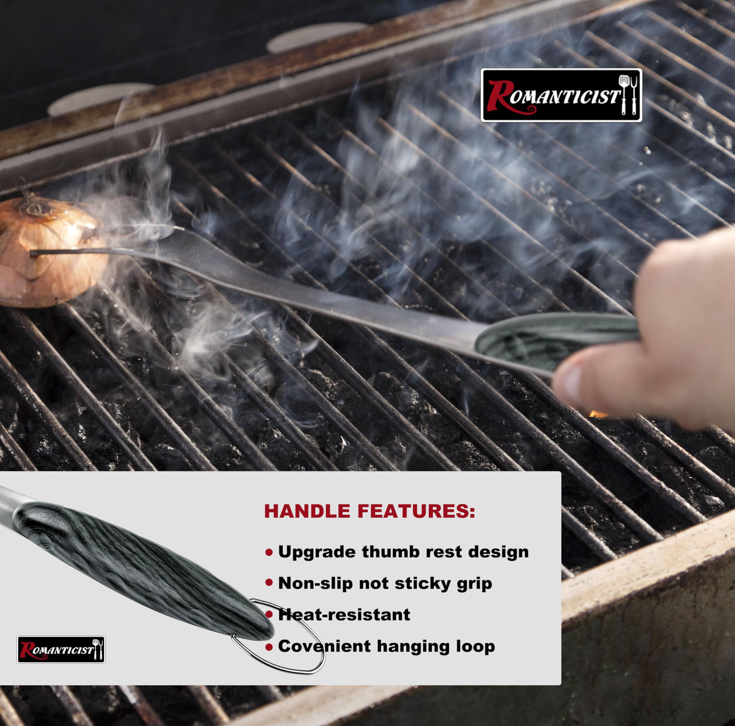 Silicone basting brush from ROMANTICIST grill accessories set