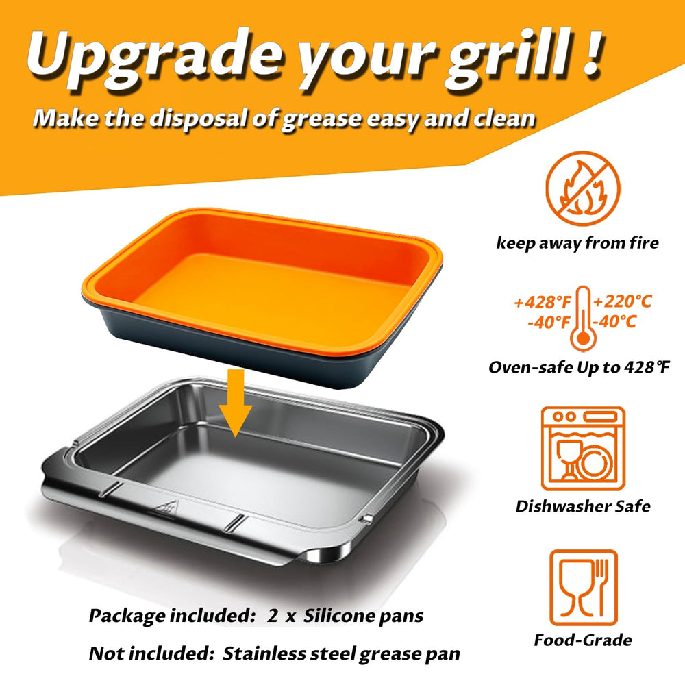 Silicone drip pan liner for Ninja Woodfire grill