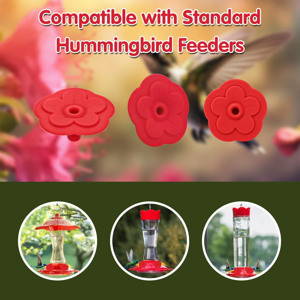 Silicone flower replacement parts with garden background