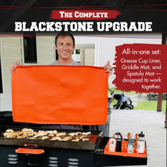 Silicone griddle cover for Blackstone griddle in gray