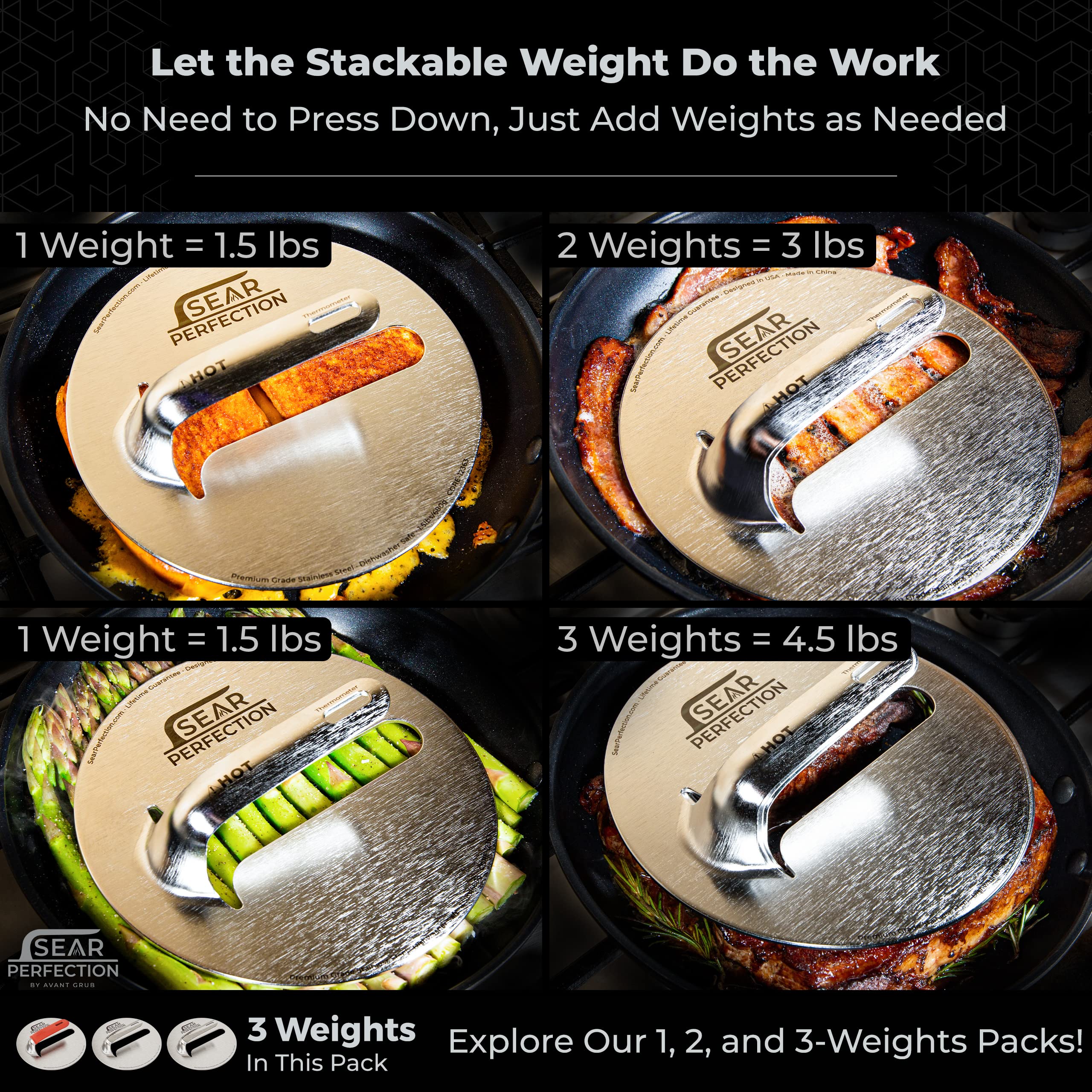 Silicone handle for Avant Grub steak weights