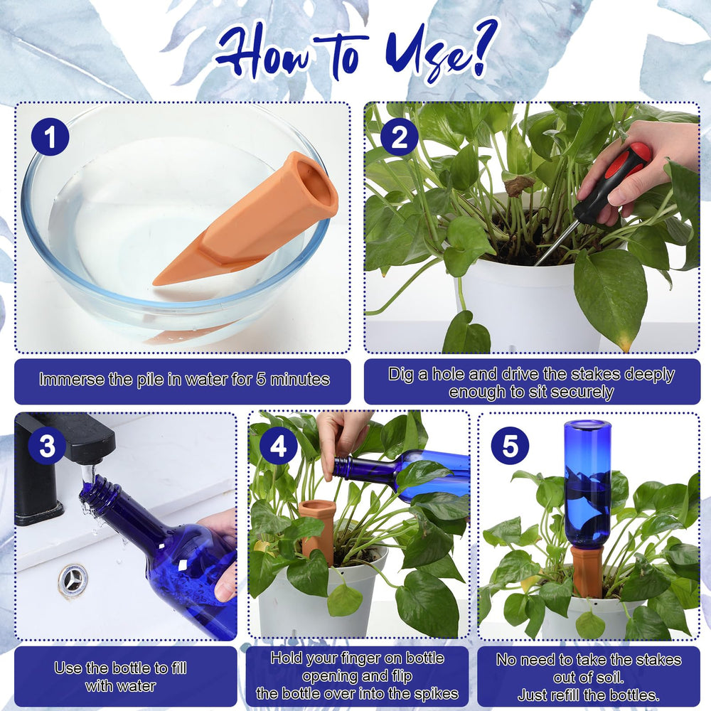 SiliFine self-watering spikes set packaging