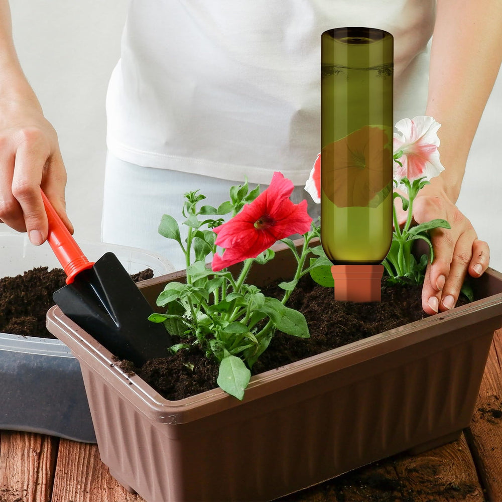 SiliFine watering spikes showing compatibility with bottles