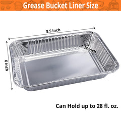 SilvaKoon aluminum drip pans side view