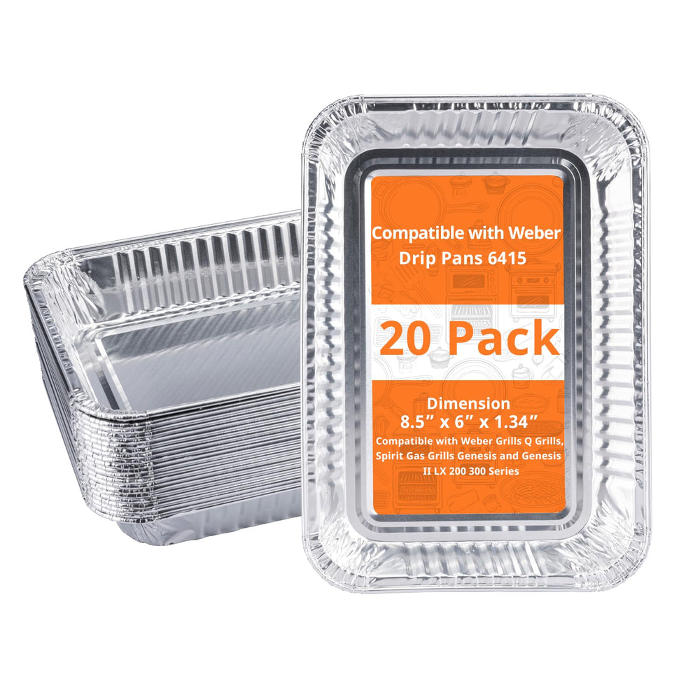 SilvaKoon Grill Drip Pans 20 pack front view