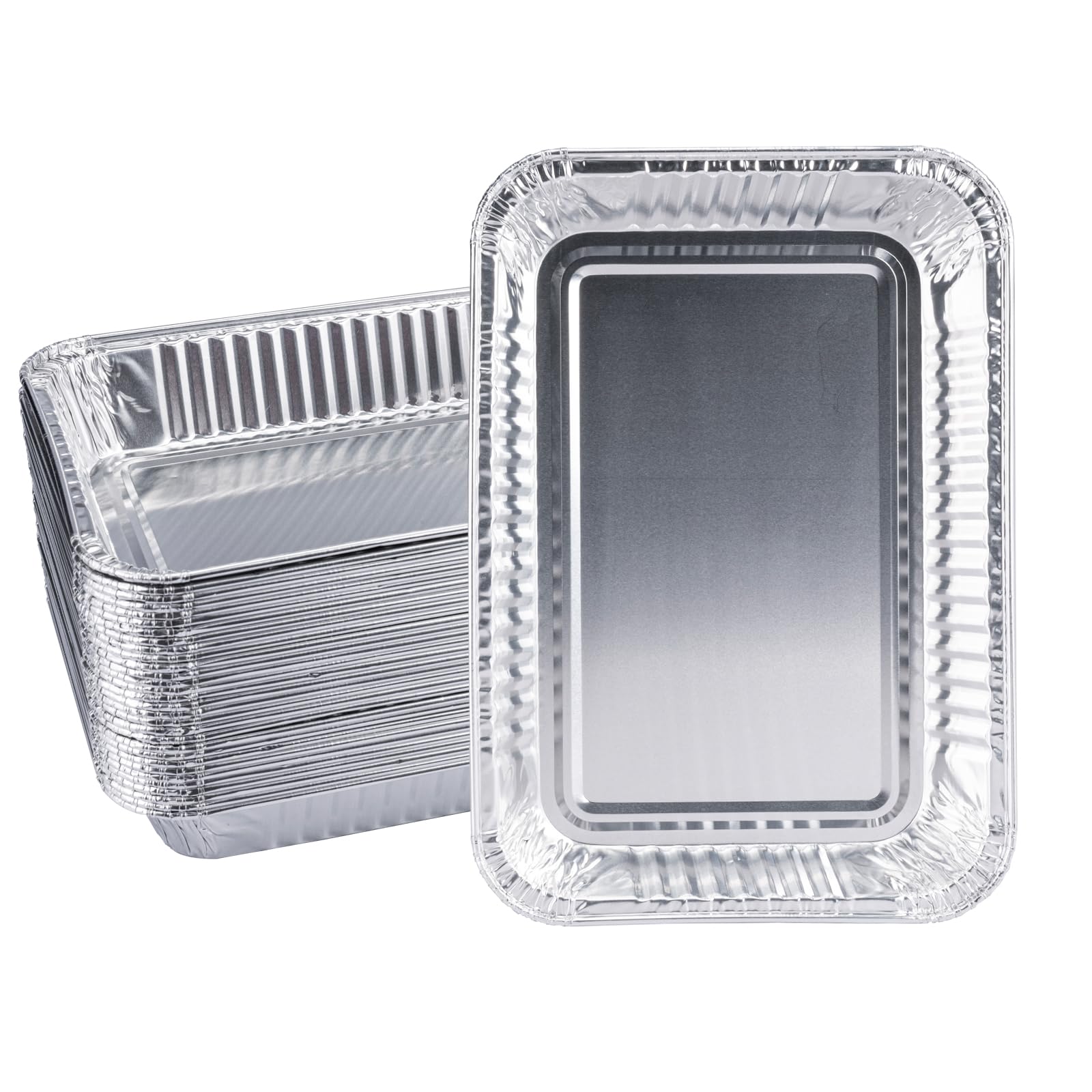 SilvaKoon Grill Drip Pans 30 Pack front view
