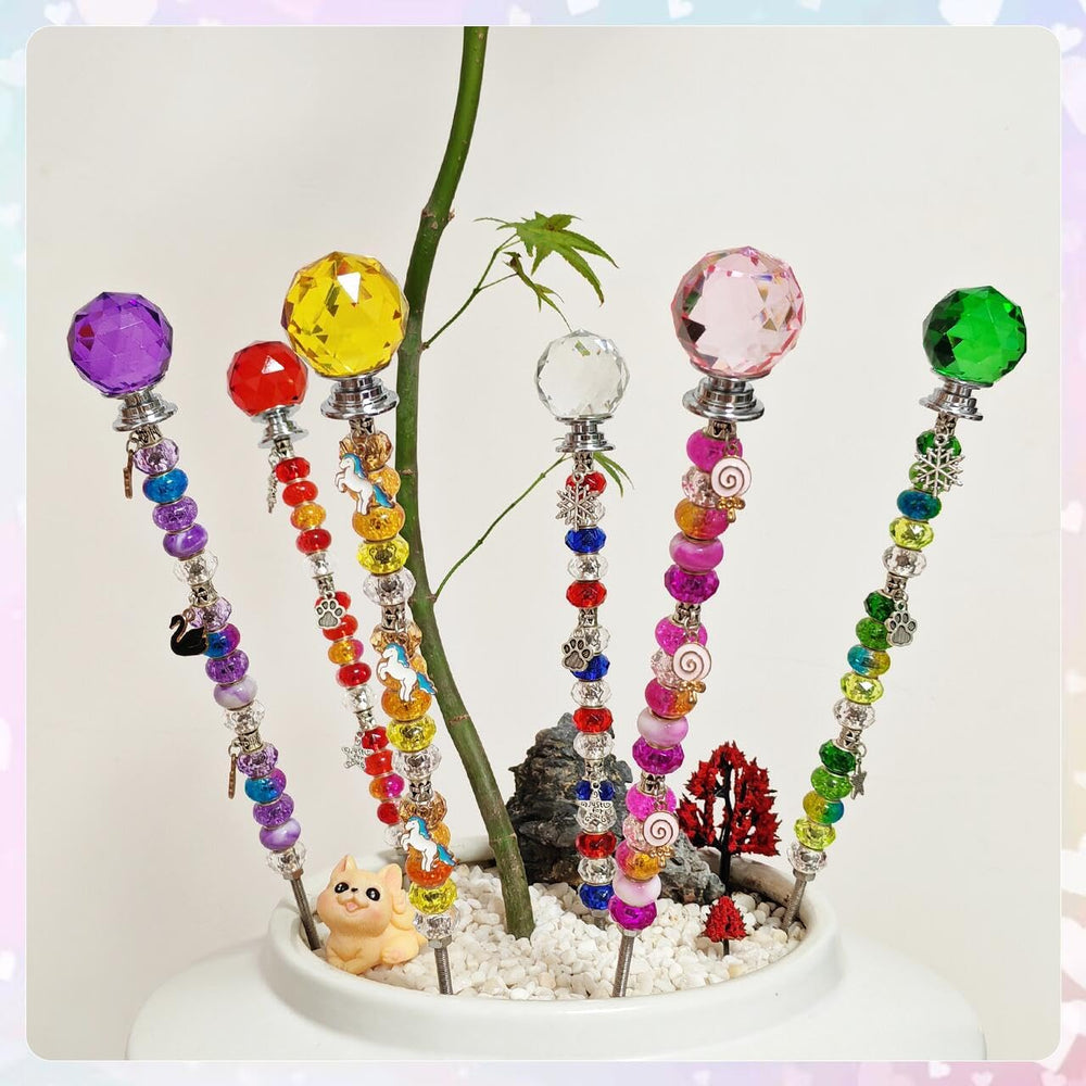 Silver pendants included in the fairy wand kit