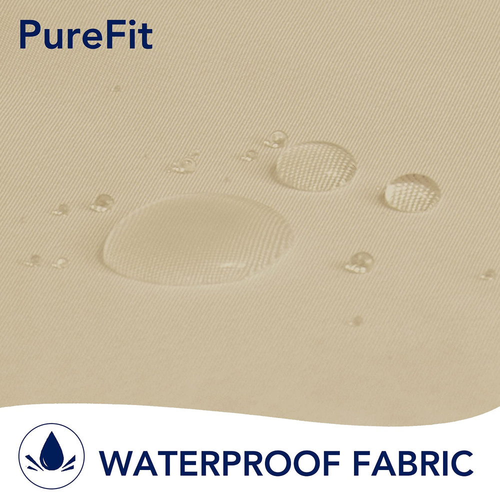 Silver rust-proof grommet detail of PureFit curtain
