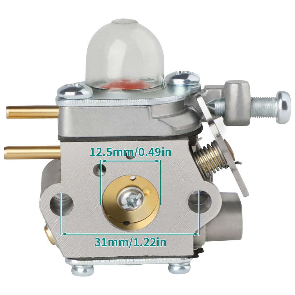 SIMPERAC carburetor components including gasket and primer bulb