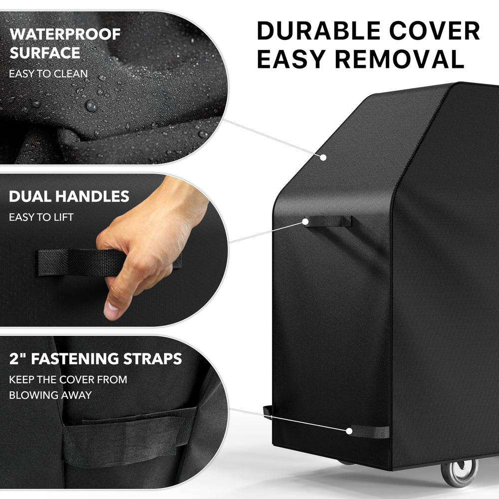 Simple Houseware BBQ Grill Cover in black color