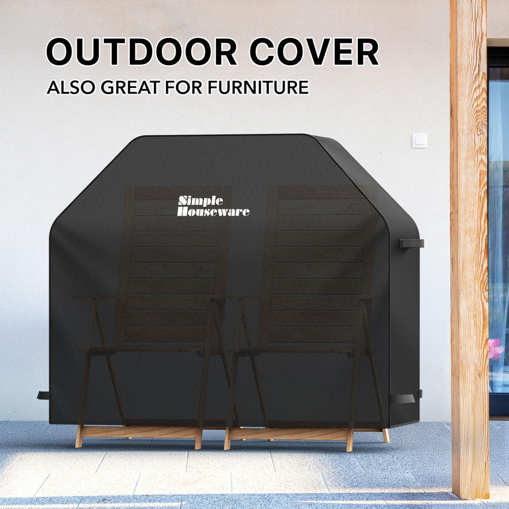 Simple Houseware BBQ Grill Cover packed for shipping