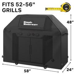 Simple Houseware BBQ Grill Cover showing durable 600D polyester material
