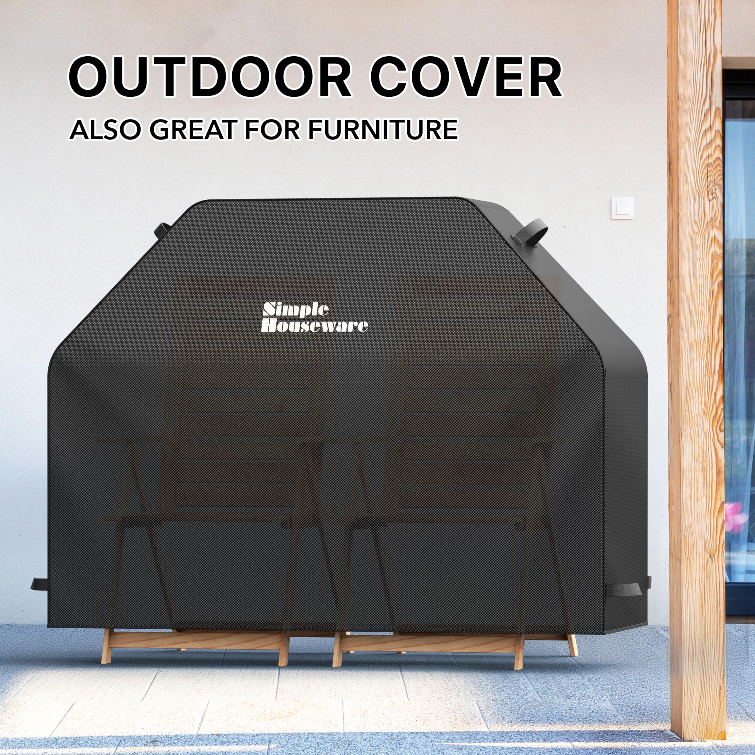 Simple Houseware grill cover during easy cleaning process