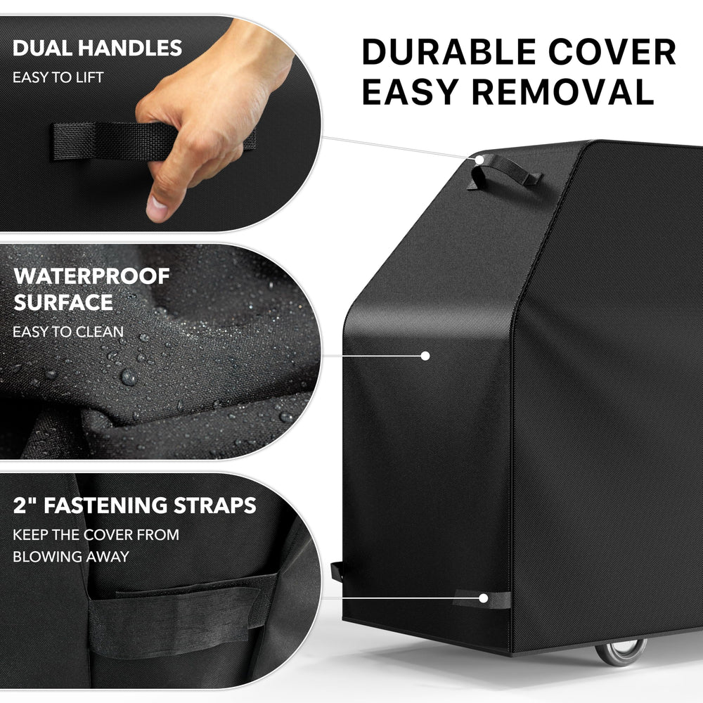 Simple Houseware grill cover showcasing its durable fabric