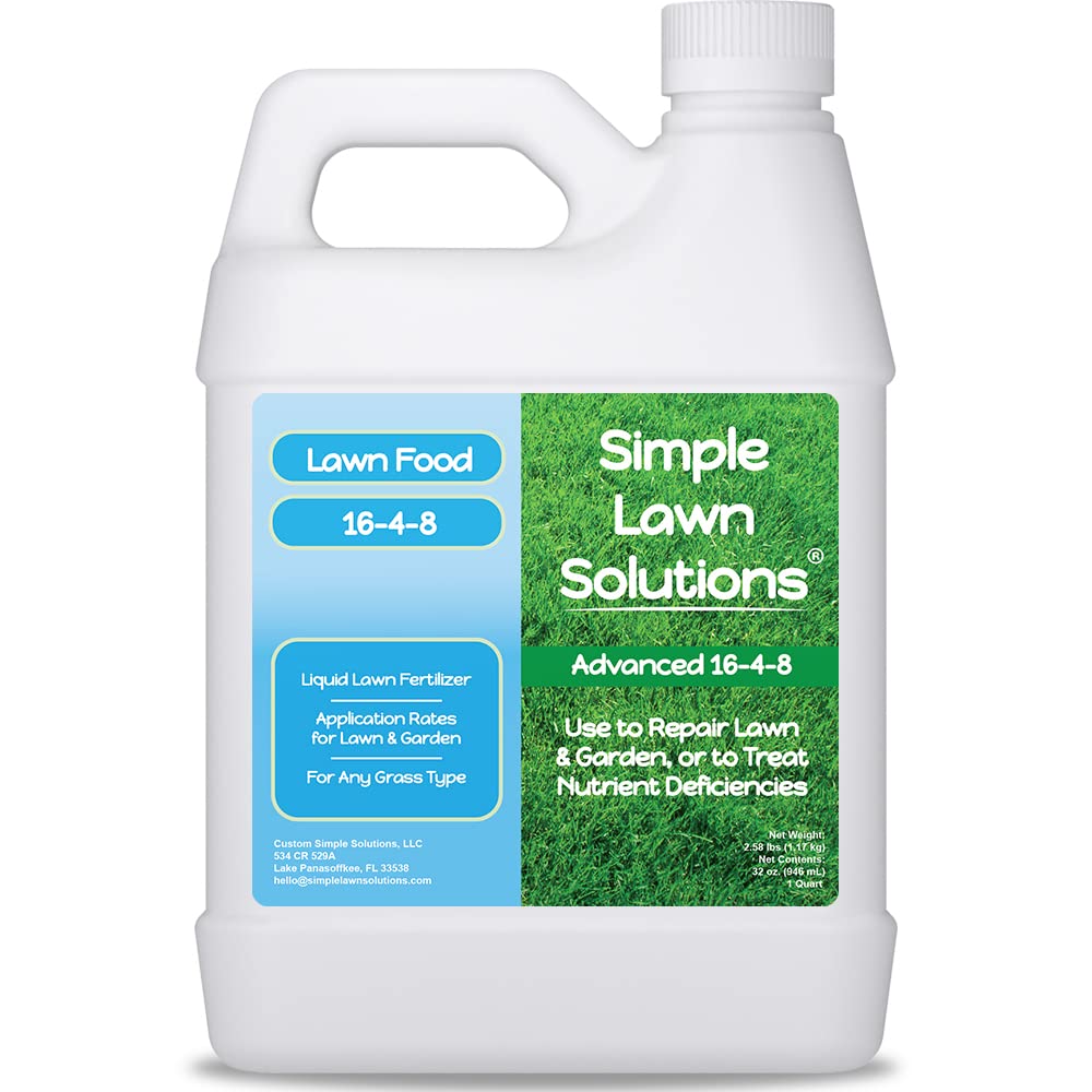 Simple Lawn Solutions 16-4-8 Liquid Lawn Fertilizer 1 Quart front view