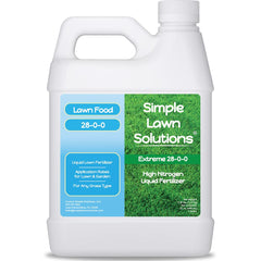 Simple Lawn Solutions 28-0-0 Liquid Fertilizer front view, 1 Quart