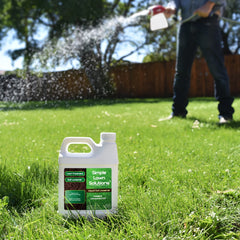 Simple Lawn Solutions Liquid Soil Loosener back label with instructions