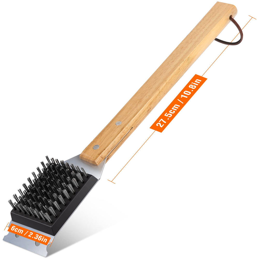 SIMPLETASTE Grill Brush resting on a clean grill surface