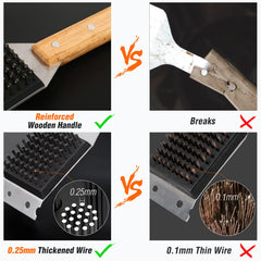 SIMPLETASTE Grill Brush with extra replacement head included