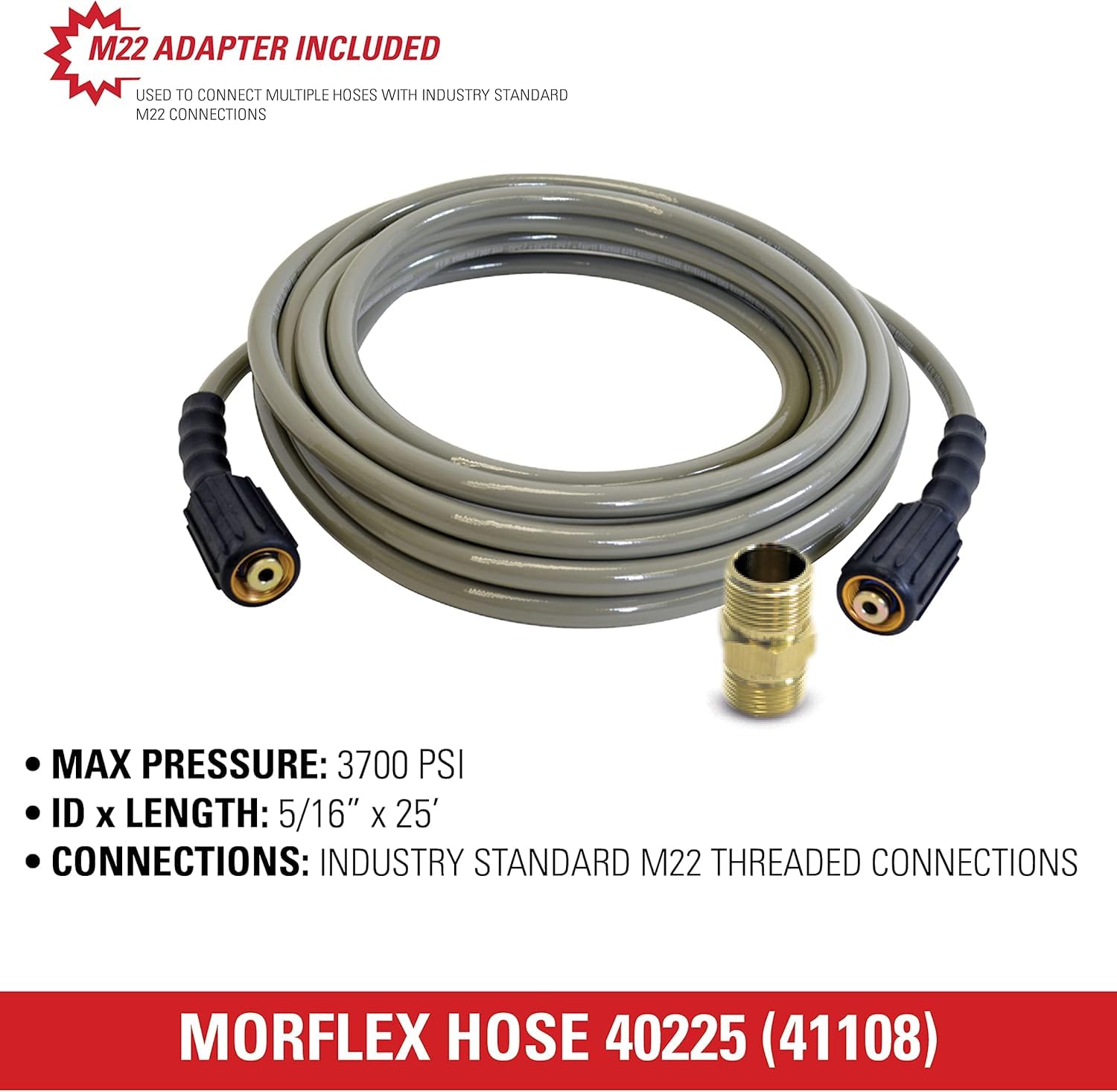 SIMPSON 25ft MorFlex Pressure Washer Hose instruction guide