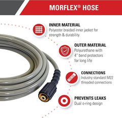 SIMPSON 50ft MorFlex Pressure Washer Hose rear view
