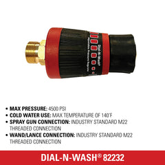 SIMPSON Dial-N-Wash Adjustable Pressure Regulator installed on pressure washer