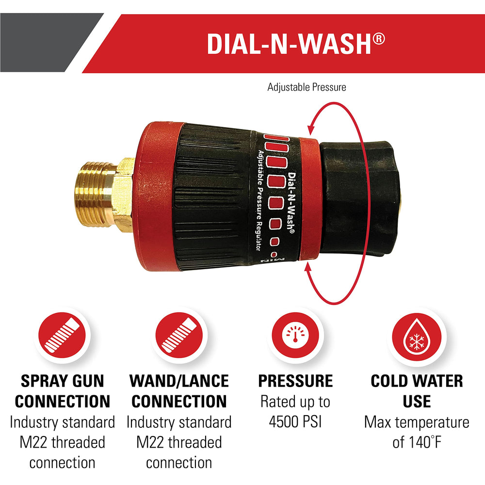 SIMPSON Dial-N-Wash Adjustable Pressure Regulator side view