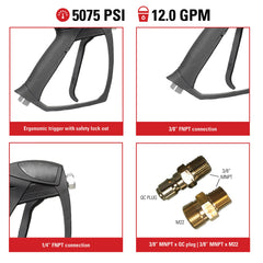 SIMPSON Pressure Washer Gun ergonomic design close-up