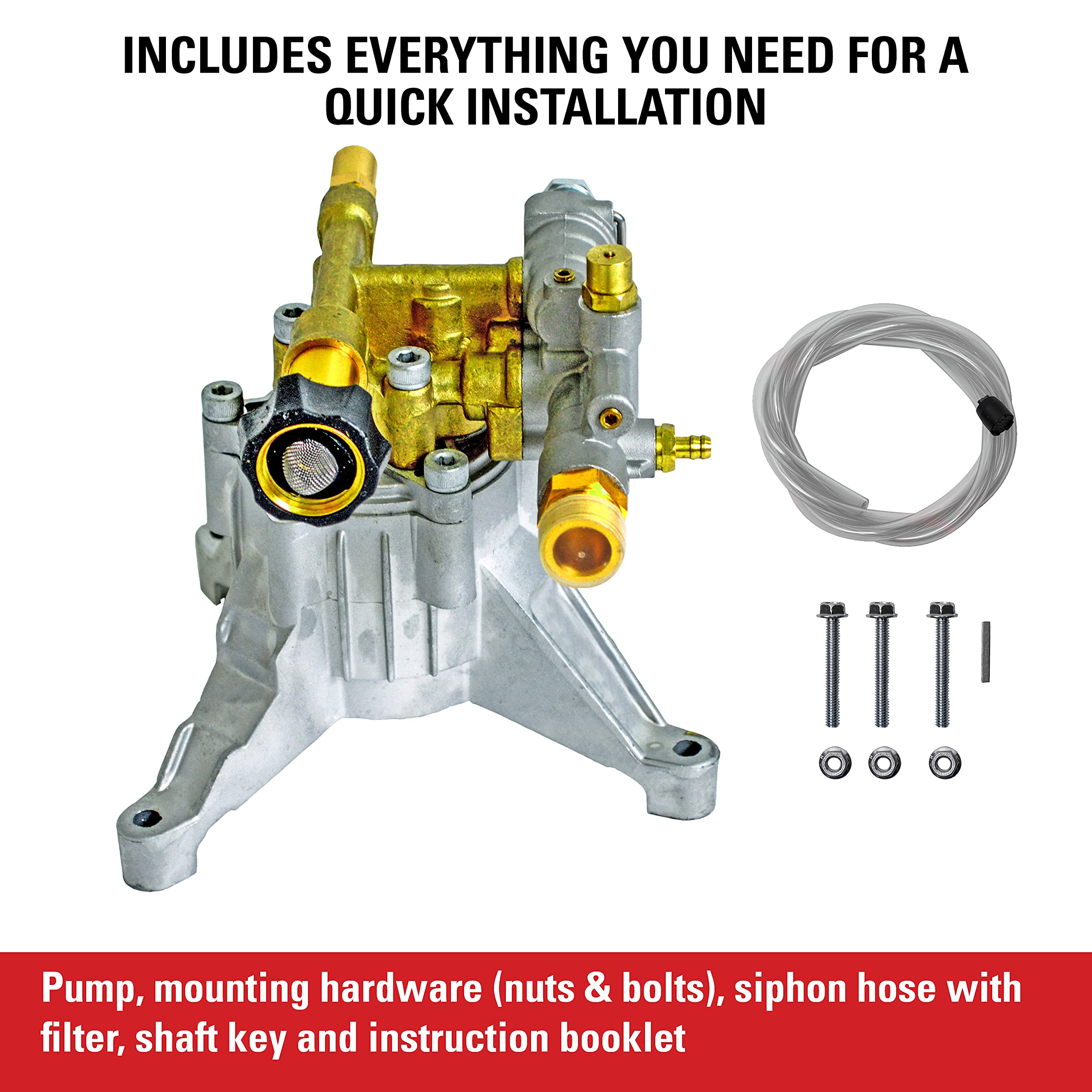 SIMPSON pump with garden hose inlet connection