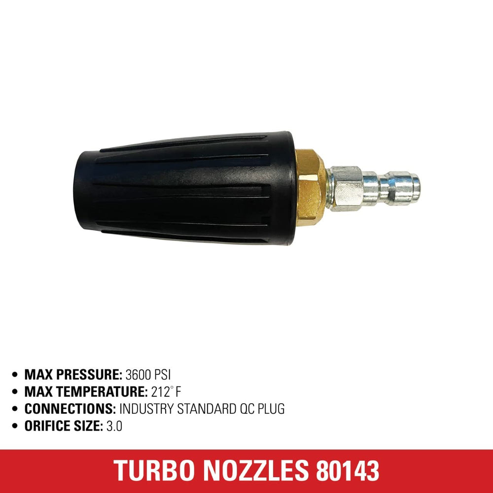 SIMPSON Turbo Nozzle attached to pressure washer gun