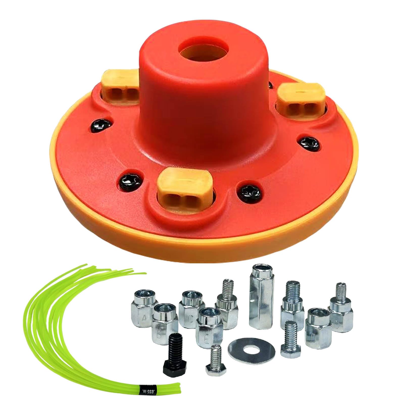SIMUSI Universal Weed Eater Head front view with included trimmer lines