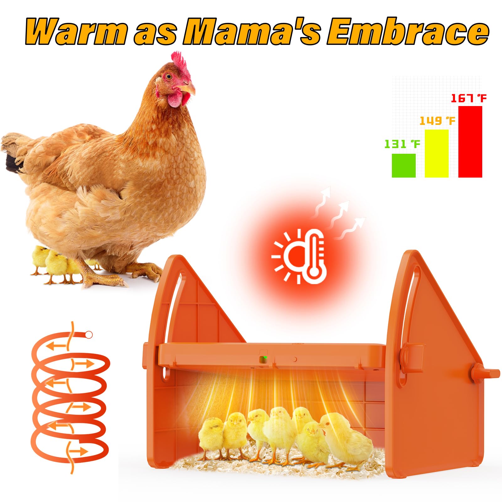 Sindarhor Chick Brooder Heater Plate pack contents including screws and manual