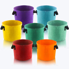Sinimaka 10 Gallon Grow Bags in multicolour, front view