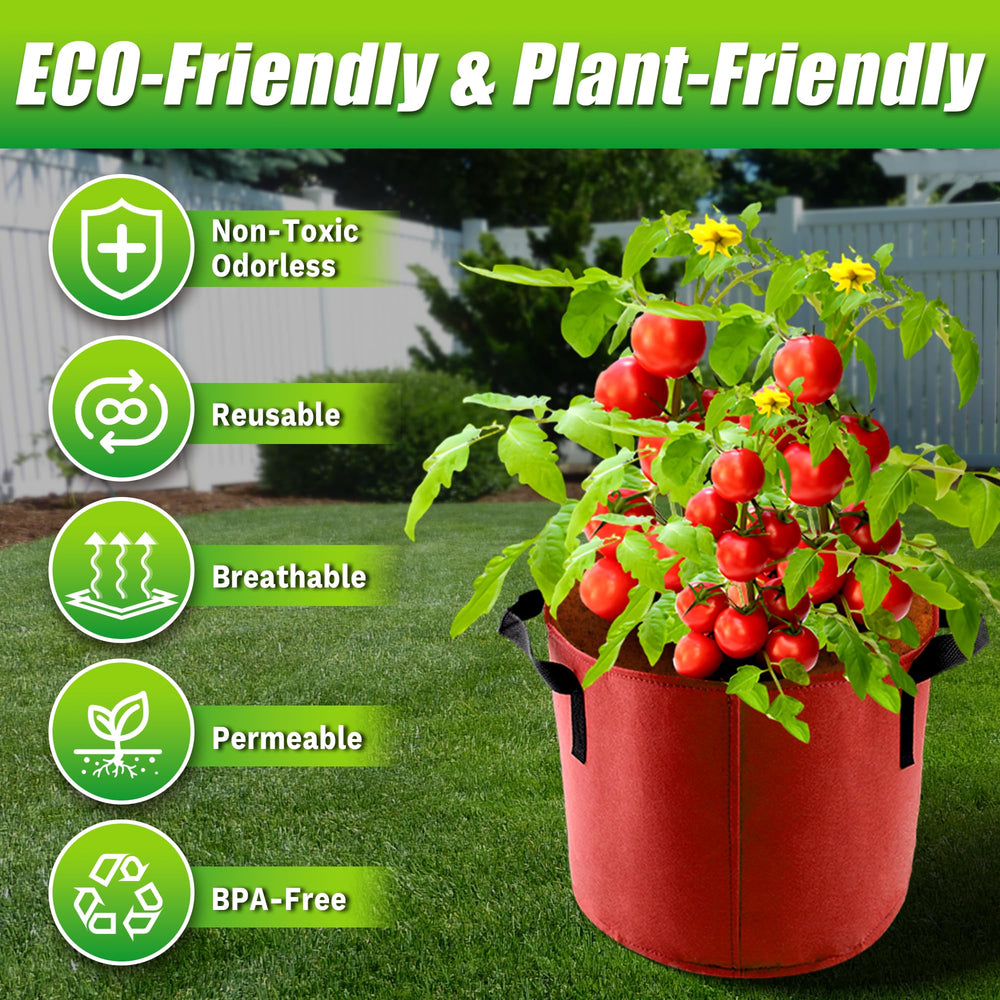 Sinimaka 10 Gallon Grow Bags with robust handles