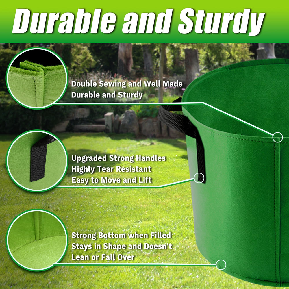 Sinimaka 5 Gallon Grow Bag showing durable handle