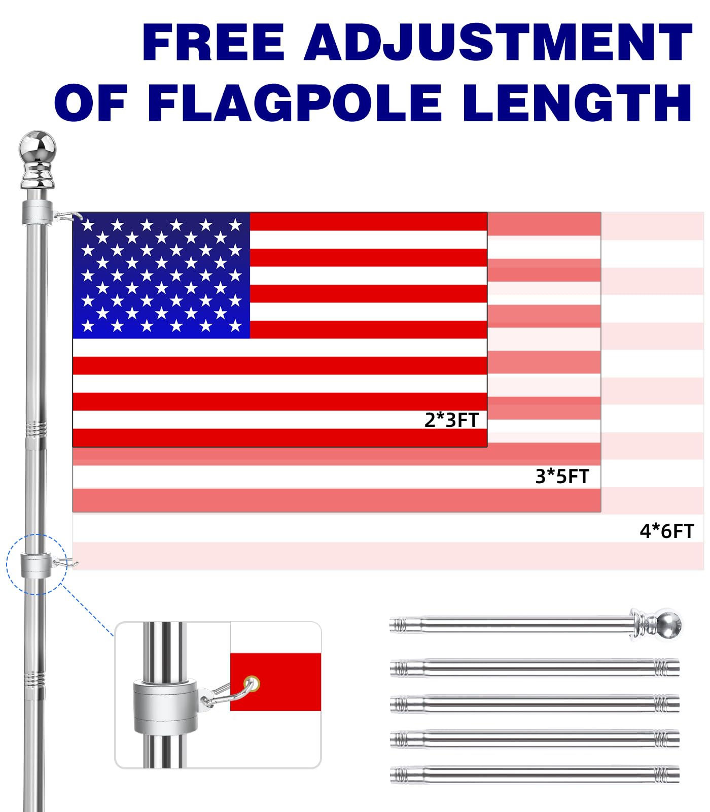 Sinyoeer flag pole against blue sky