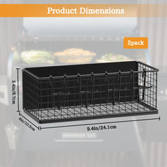 Sirozi Magnetic Storage Bin with seasonings on grill
