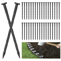 Sissinda 100 Pack Landscape Edging Spikes, 8 inch length
